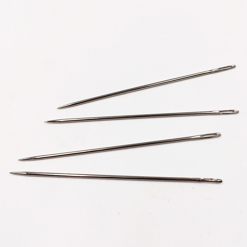 财务会计凭证装订针圆头大孔加长10cm手工打孔针手缝棉线勾线针单支装