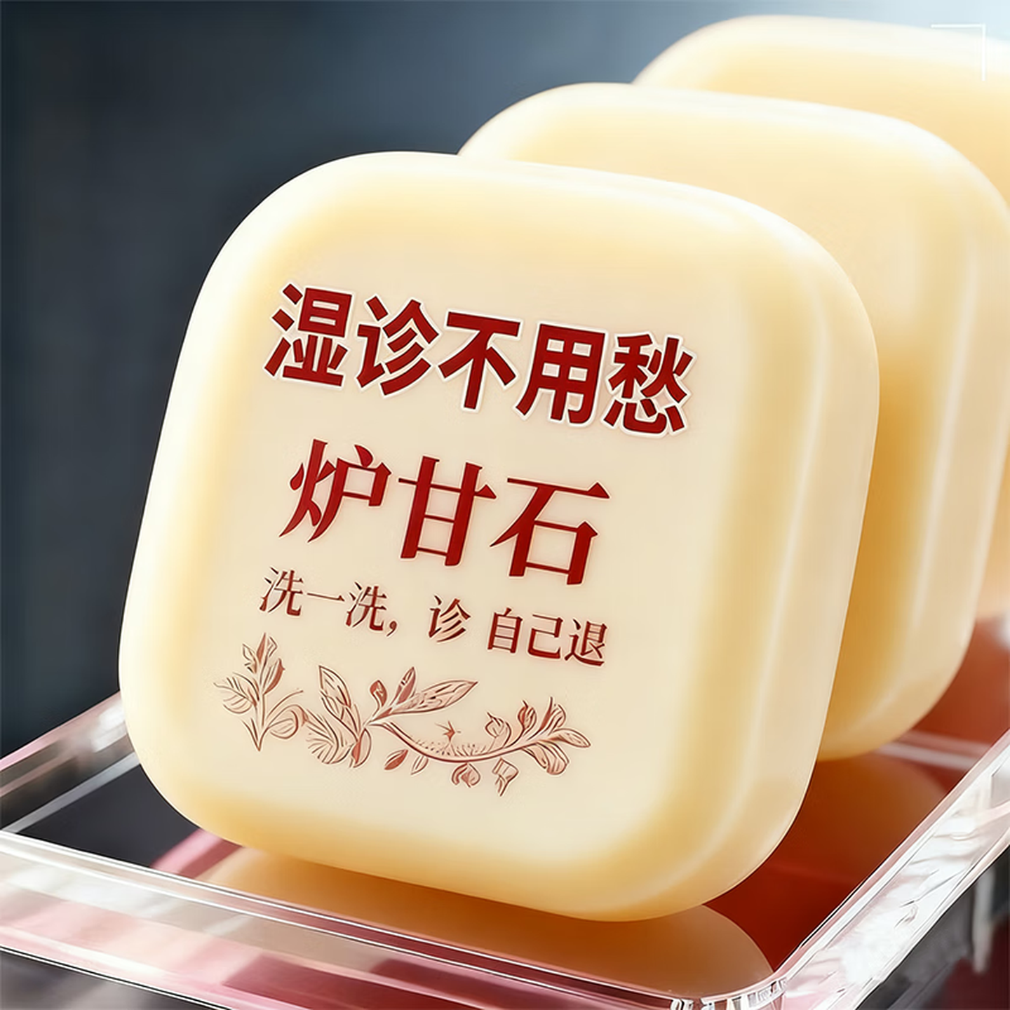 日本炉甘石抑菌止痒皂全身瘙痒湿痒湿诊真菌感染止痒草本手工香皂 1盒装【建议按套餐使用】