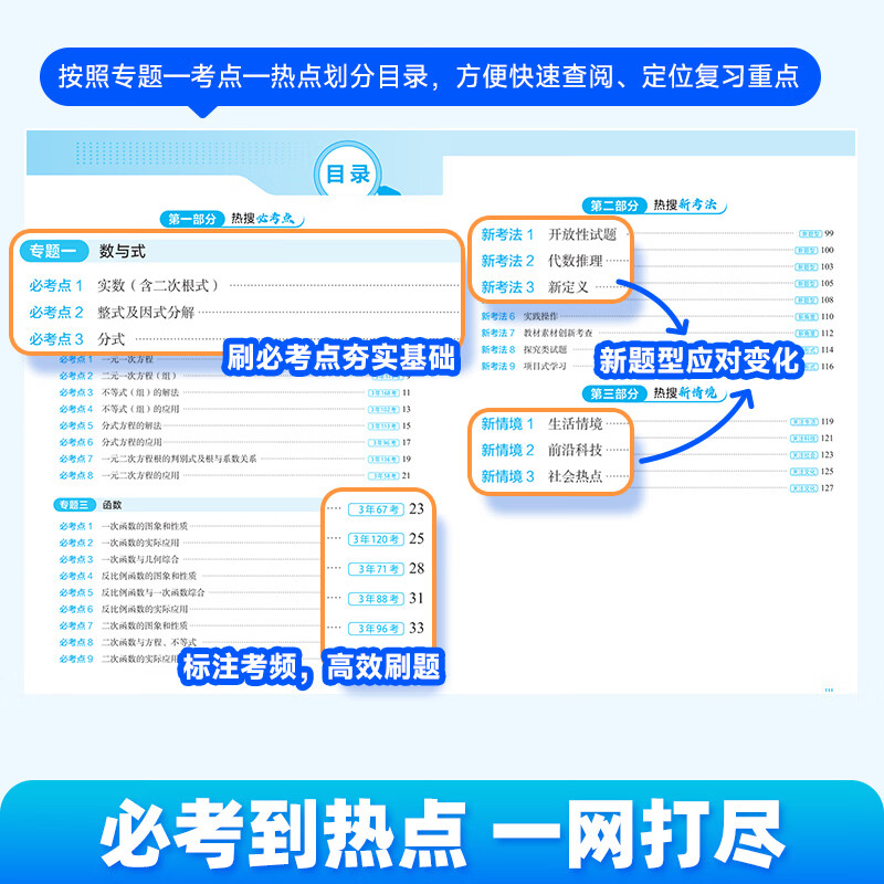 作业帮【2026新版中考热搜题】初中语数英物化 中考必刷题刷真题必考复习题库初三总复习冲刺7-9年级适用全国通用 【2026新版】中考热搜题 语文（含解析）