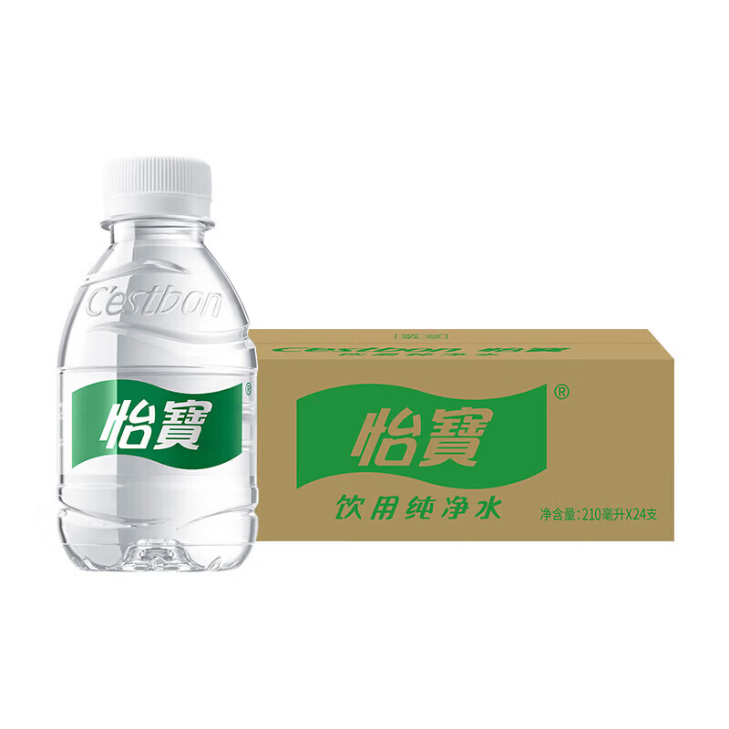 怡宝饮用纯净水210ml*24瓶 口袋水 整箱装 210ml*24瓶【口袋水】