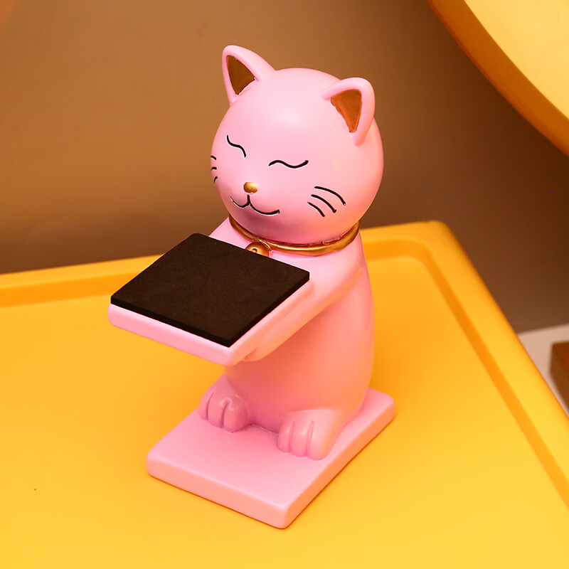 機(jī)械手表架托宇航員手表架老管家表架手表臺支架收納托盤展示架 貓咪表臺粉色