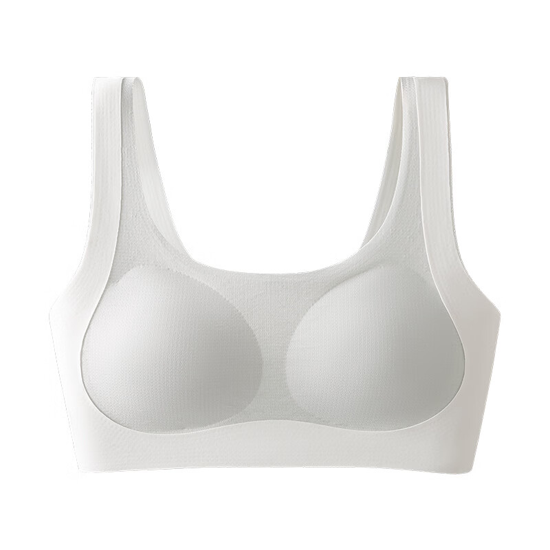 JPUZ新款发育期少女内衣减震提拉定型高中初中生文胸初中生小背心 浅蓝色 2XL (120-140斤)