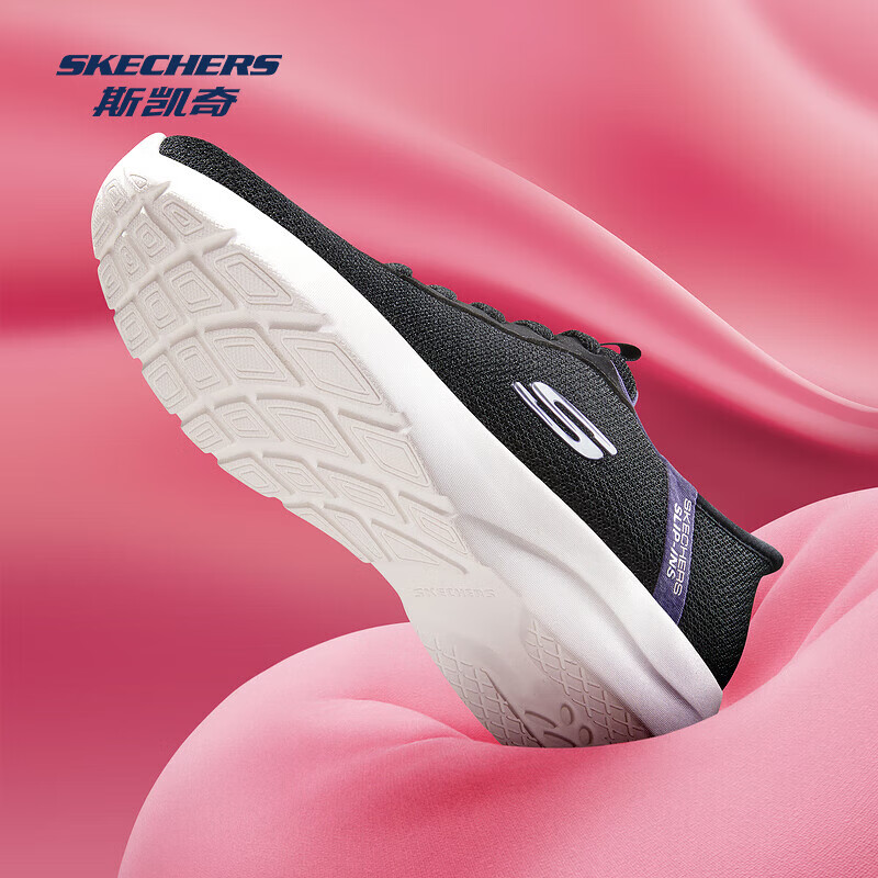 ˹���棨Skechers��������Ь�¿�ŮЬ���ʸ�͸����ӯ�����˶�����Ь�ٴ� ��ɫ/��ɫ/BKPR 37 215Ԫ