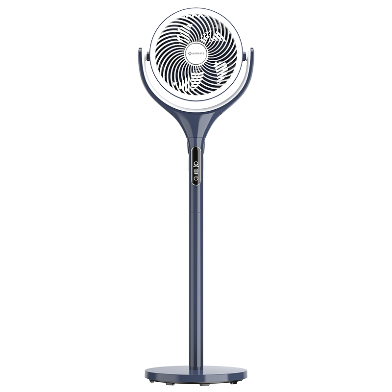 艾美特（AIRMATE）【直流电机】AI语音驱蚊空气循环扇家用电风扇抗菌扇叶负离子净化落地扇电扇空调伴侣 【蓝白尊享款】抗菌扇叶网罩+负离子+预约定时