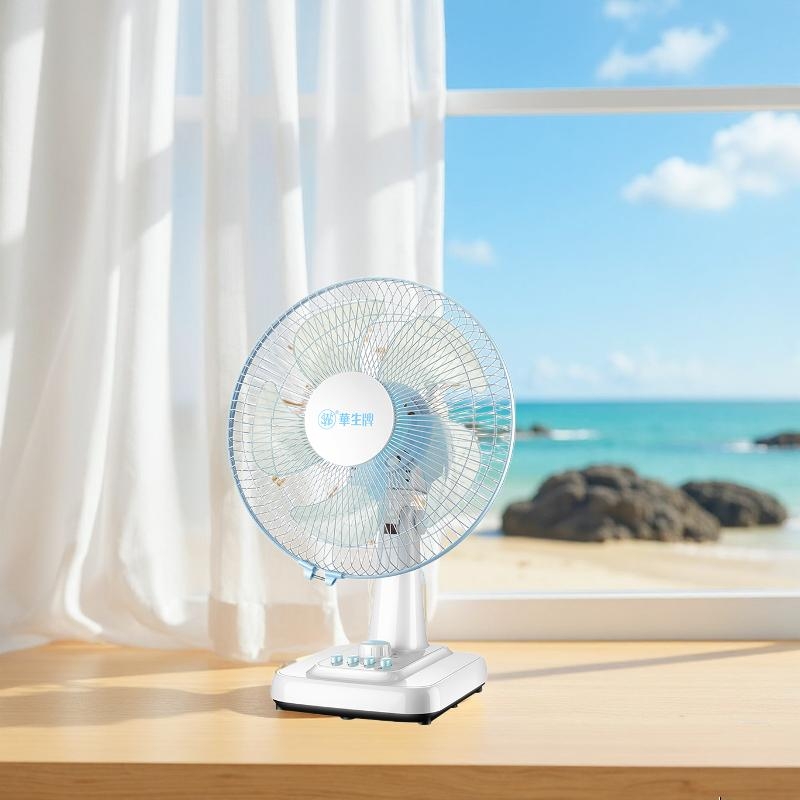 华生（Wahson）电风扇 台扇 家用风扇宿舍卧室台风扇客厅办公室节能省电摇头电扇学生床头电风扇 风扇罩松紧带款【颜色随机发】