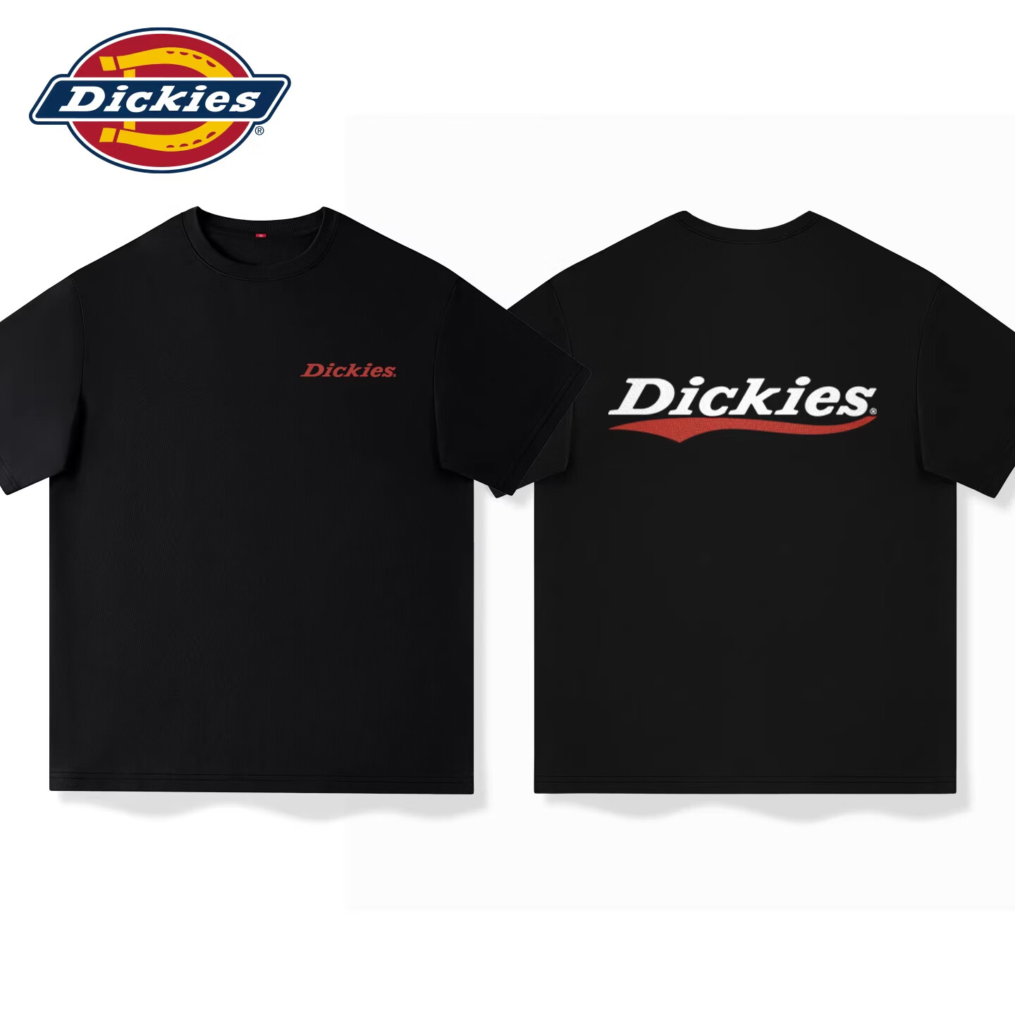 Dickies短袖男款2026新款夏季男生美式复古街头潮流宽松半袖体恤 棕榈绿(ks白字红刃胸标_ks红弧潮印背标) 5XL