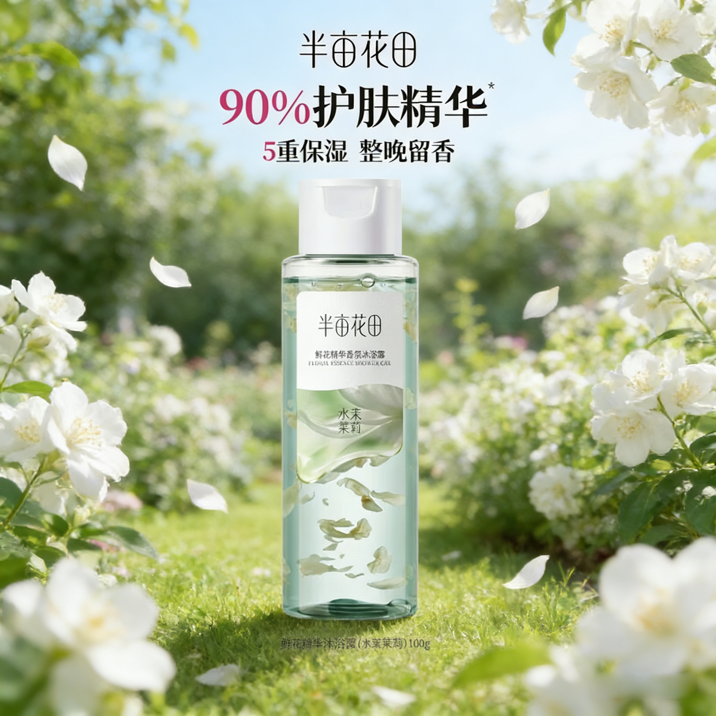 半亩花田【田栩宁同款】鲜花精华香氛沐浴露焕亮滋润保湿持久留香男女士