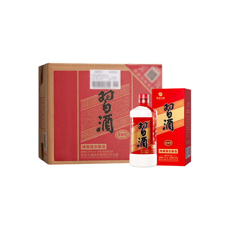 �ٽ��ۣ�xijiuϰ�� Բϰ�� 53�㽴���Ͱ׾� 500ml��6ƿ+�յ� 365.34Ԫ����յ���