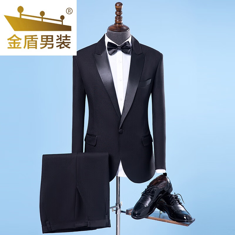 金盾(jindun)演出服男西服套装歌手主持人礼服男士成人大合唱服装表演