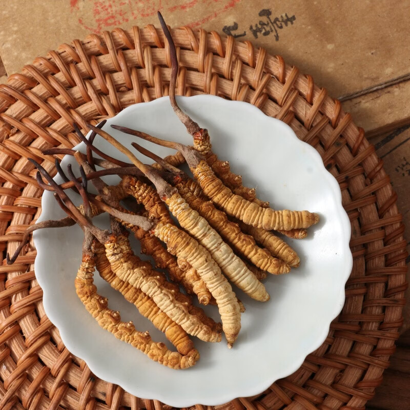 片仔癀冬虫夏草礼盒装 4根/克 头期虫草 送礼长辈滋补礼品 4000/6g/礼盒