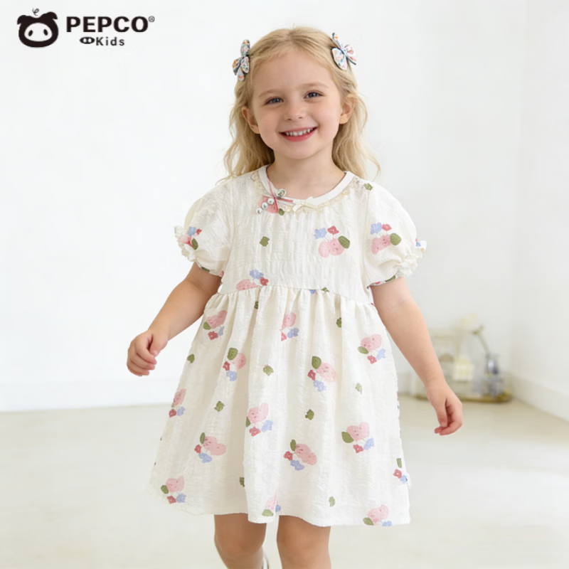 С�����ɣ�PEPCO��ins������Ůͯ����ȹ�ļ��¿���黨���乫��ȹ����a���Ŀ�ͯȹ HY��ܽȹ-��С�� 140 (��������125-135cm) 30.9Ԫ