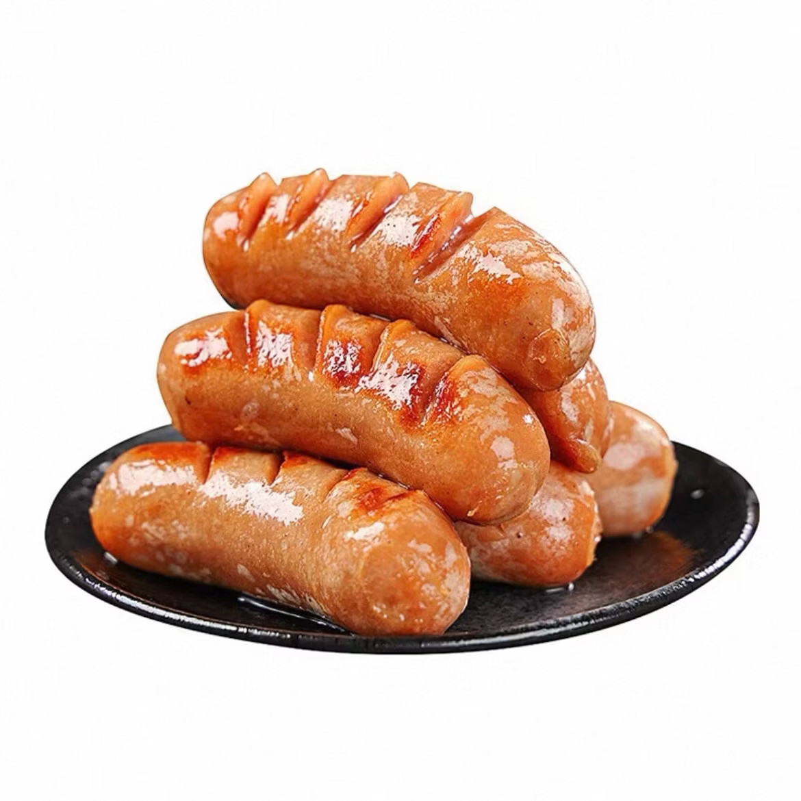 輔興坊烤肠纯肉肠早餐火腿肉肠热狗肠香肠无添加纯猪肉空气炸锅烧烤食材 【超值囤货】200g*6盒