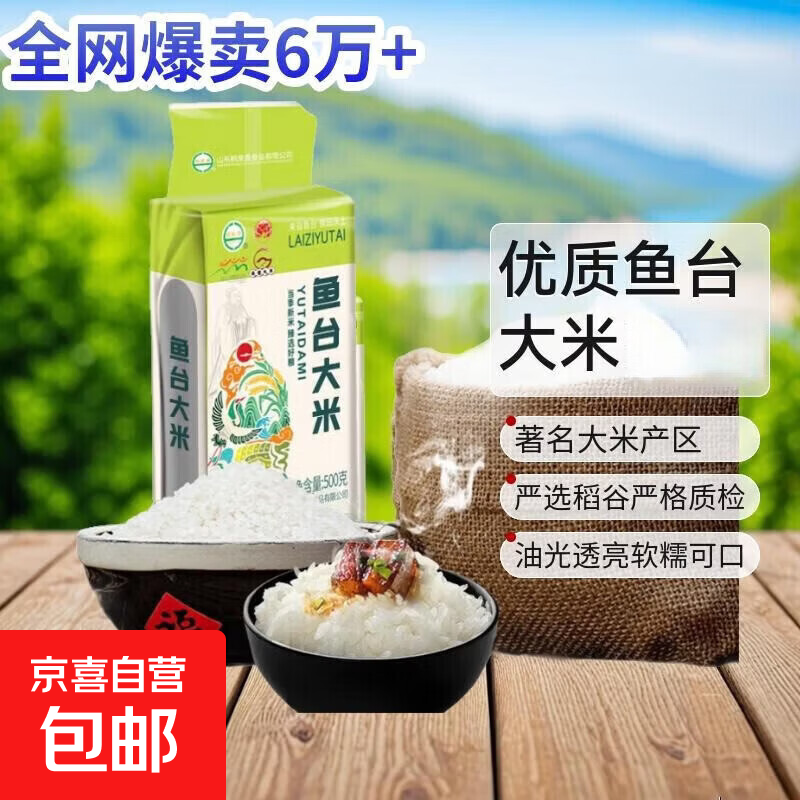 【当季新米】东北大米蟹稻共生蟹田米盘锦大米儿童粥山东鱼台大米 【山东鱼台大米】500g