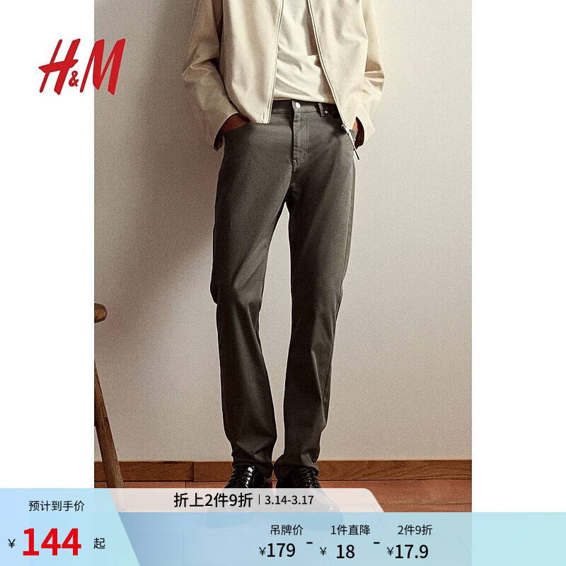 H&M��װ���п㴺����Ǯ��ͨ��б���޲�ͨ��Ӣ�׷��������1074402 ������ 34 175/86 89.5Ԫ