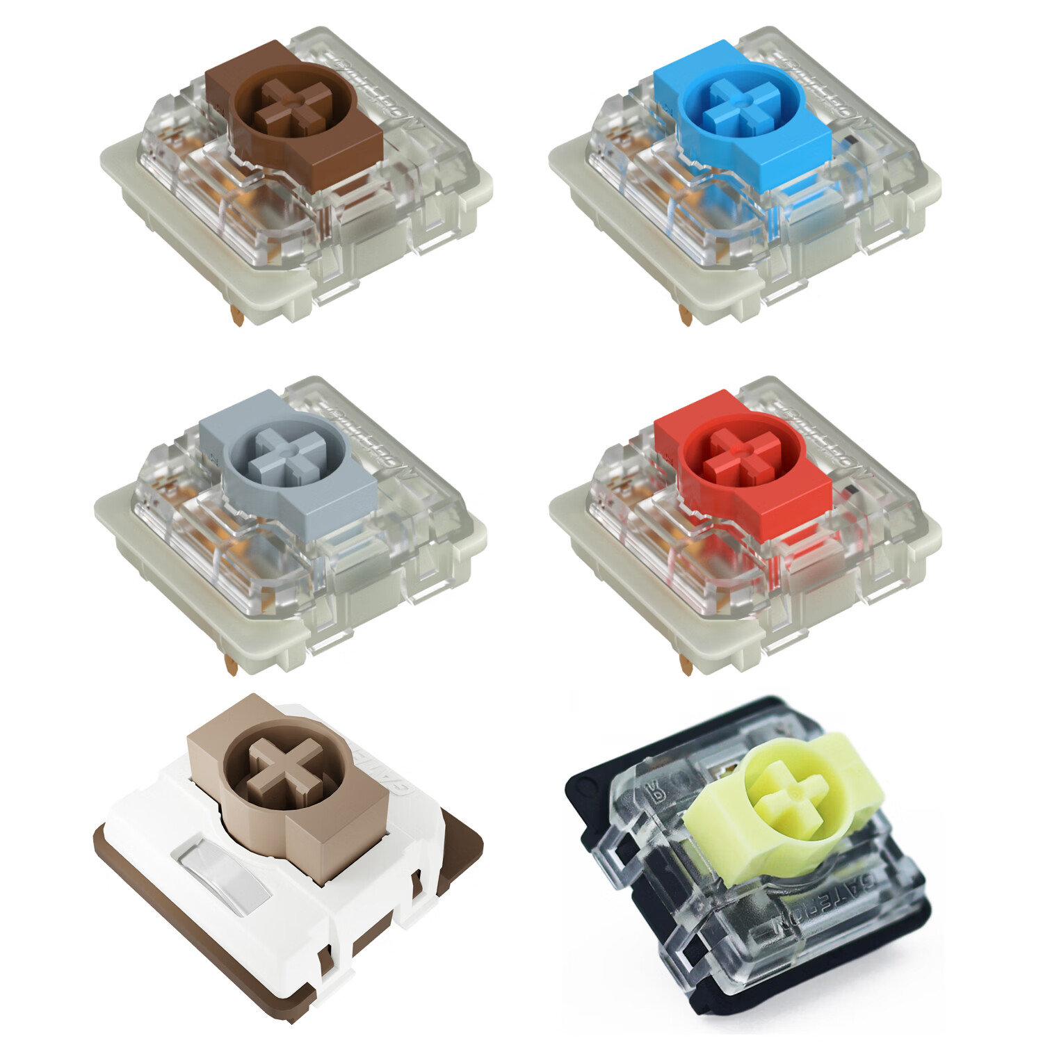 佳达隆gateron佳达隆新品矮轴2.0矮轴香蕉矮轴机械键盘轻薄开关 矮轴六款各一颗试轴包(不支持售后)共6颗