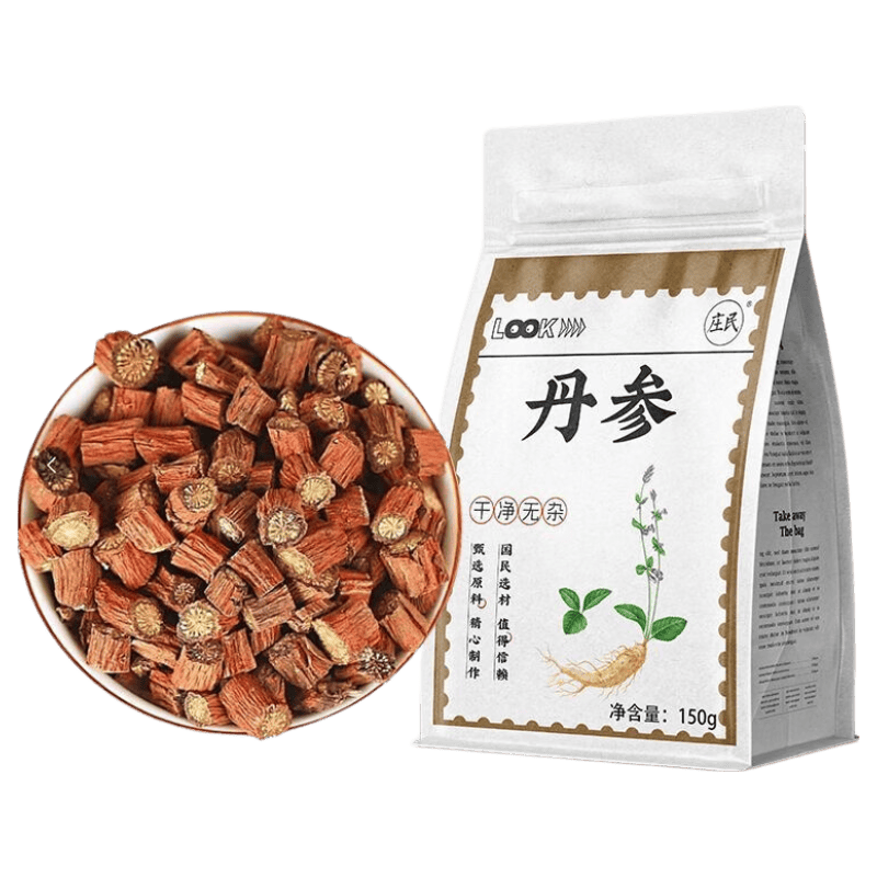 庄民紫丹参特级野生新货丹参150g秦岭野生特级其他药食同源 秦岭野生丹参【高含酮量】 1袋*1袋 高品质野生丹参500克 甄选好料
