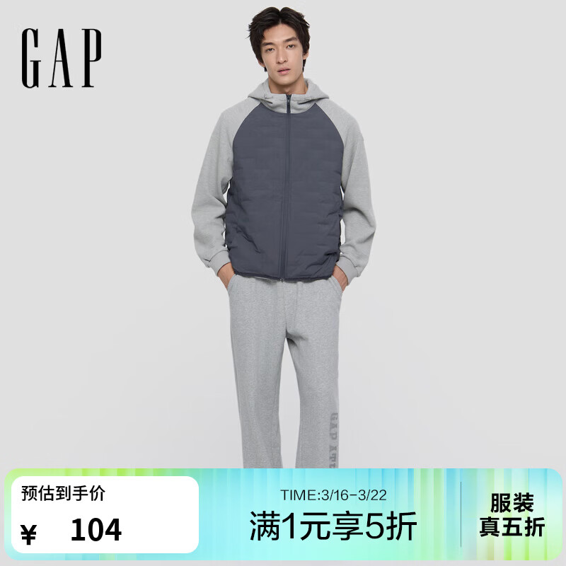 GAP��װ����logoӡ���ɽ�������ֱͲ�������п�787410 ǳ��ɫ XL (180/88A)���޳��� 104Ԫ