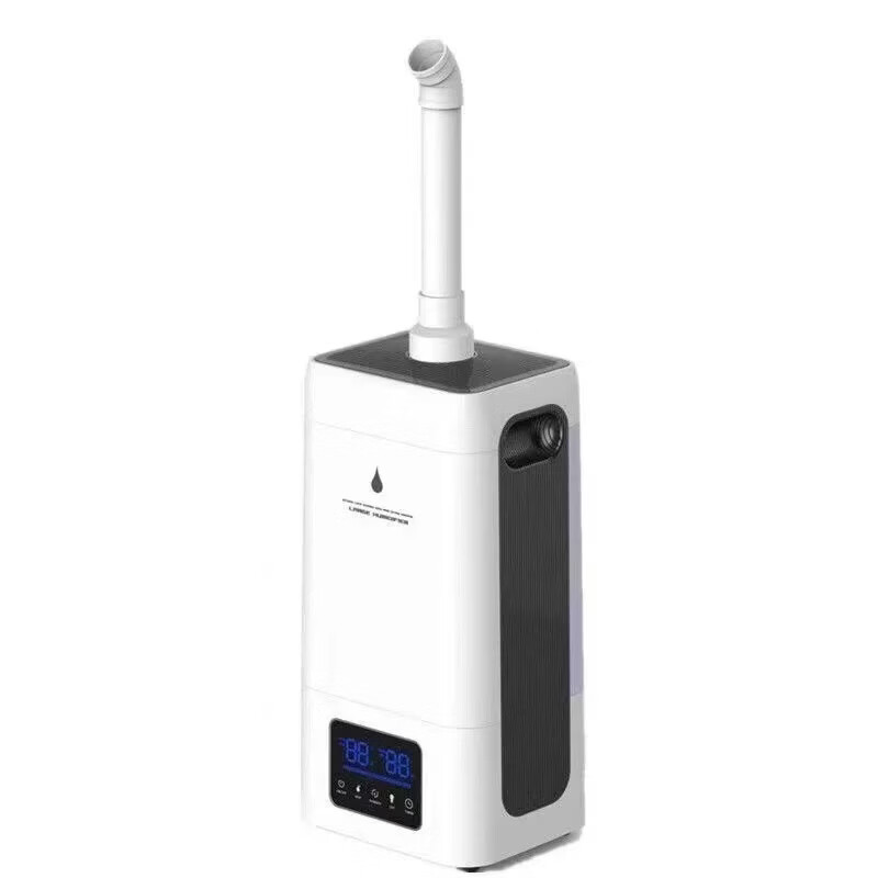 熊途熊工业大雾量烟叶回潮超声波超市麻辣烫商用摆摊蔬菜喷雾保鲜加湿器 23.8升智能四向喷款