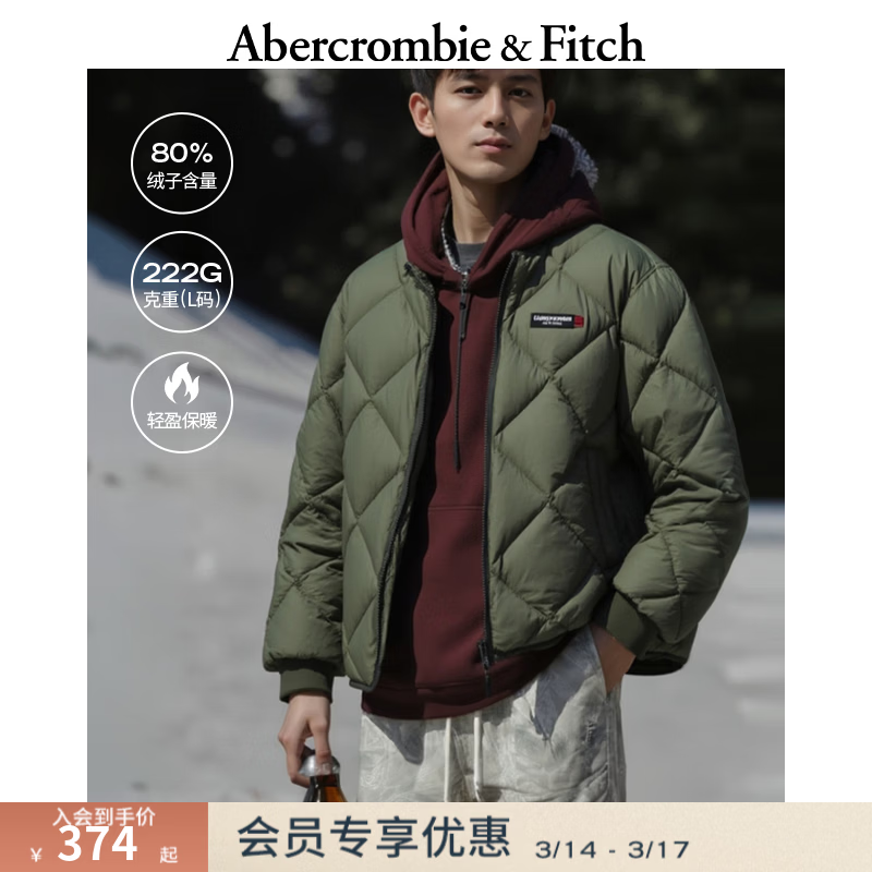 Abercrombie & Fitch��ʽ���LOGO˫ͷ�����Ӻ��������޷�����25�ﶬ��װ132-5192 ����ɫ M (180/100A) 212.5Ԫ
