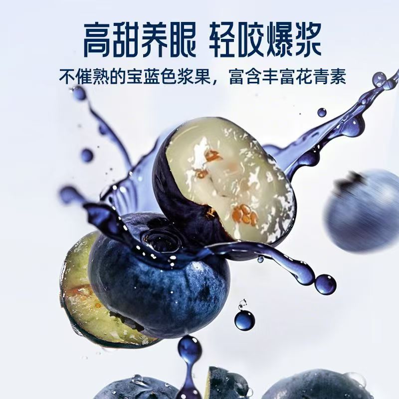 隰(xi)悦云南蓝莓 中果14mm+ 125g/盒 生鲜水果 源头直发 8盒