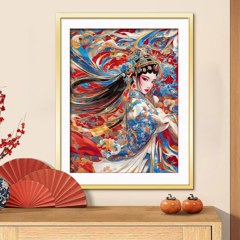 ksks十字绣2025年国粹花旦京剧自己绣手工diy棉线简约套件人物 r610