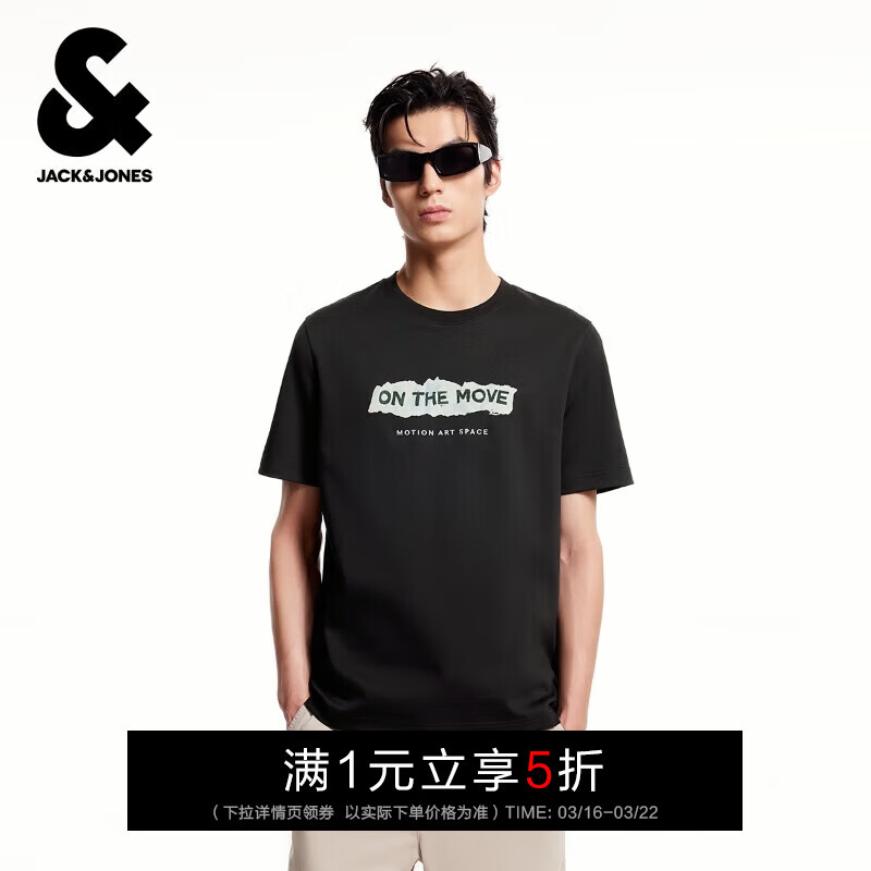 �ܿˡ���˹��JACK&JONES����װT��ʱ�аٴ����ĸӡ������Բ�쳣�����ж������� E40��ɫ ���� S ��170��