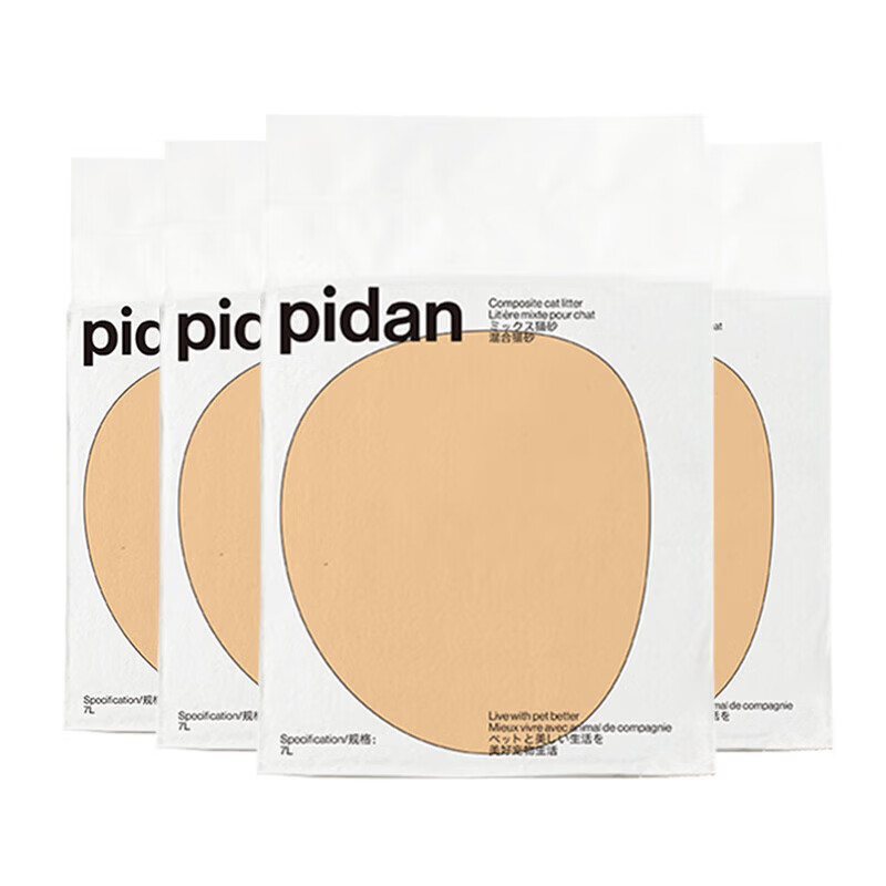 pidan猫砂皮蛋经典混合猫砂原味豆腐膨润土木薯4包无尘矿土沙 老包装经典混合猫砂3.6kg*4包 关