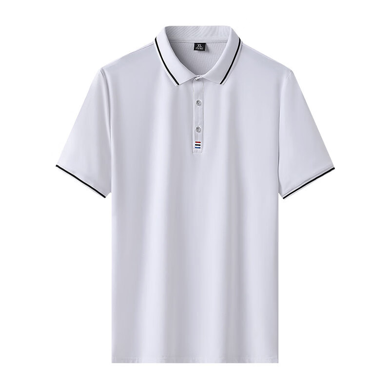 七匹狼（SEPTWOLVES）Polo衫男装特大码夏季胖子加肥佬加大号超人冰.丝镂空有领短袖T恤 橄榄绿 8XL 【240-260斤】