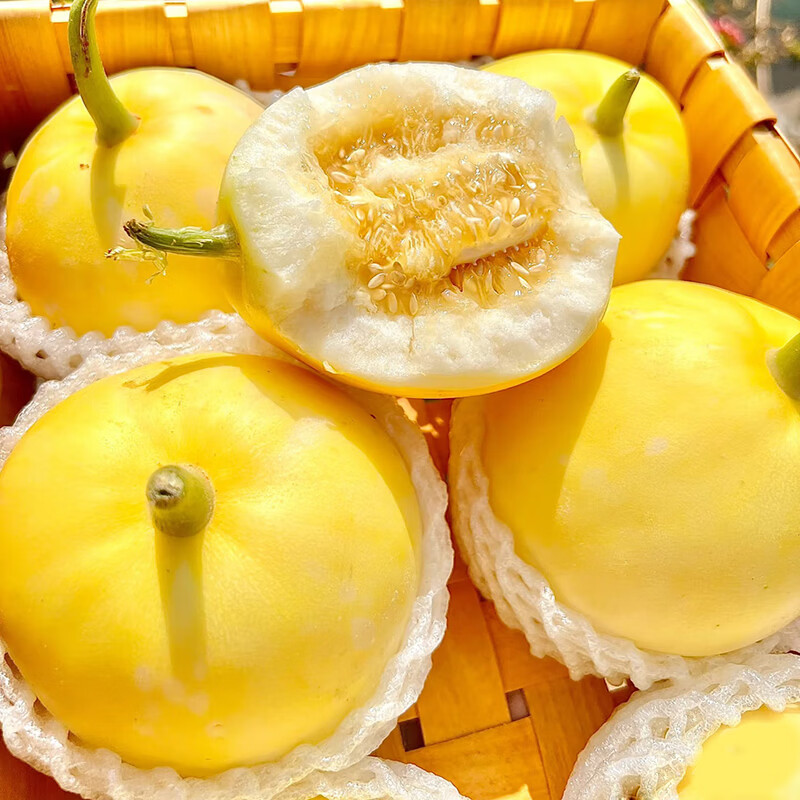 正宗山东头茬小蜜蜂甜瓜星甜20新鲜水果当季现摘蜜罐甜瓜顺丰包邮 净重4.5斤【5-7个】手选精品大果