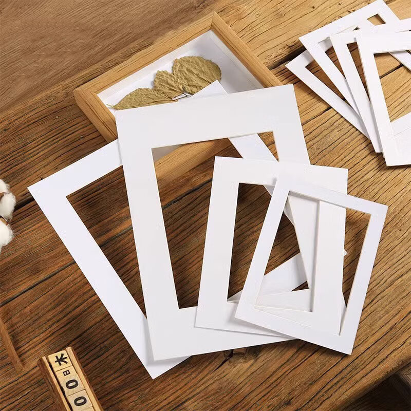 诗元卡纸定制尺寸相框内衬白色无孔开孔画纸衍纸画框装裱展示创意diy 开孔卡纸【可定制80*90cm以内尺寸】 可任意定制尺寸,请与客服协商定制价格