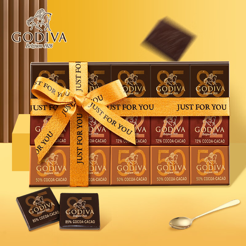 歌帝梵（Godiva）黑巧克力混合礼盒 30片150g 中秋节礼品送父母长辈 高档礼盒送礼