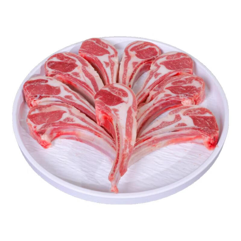 郁羊童宁夏滩羊肉 生鲜 原切单肋法式羊排羊肉串 战斧肋排 西餐烧烤食材 【宁夏滩羊】法式羊排12支
