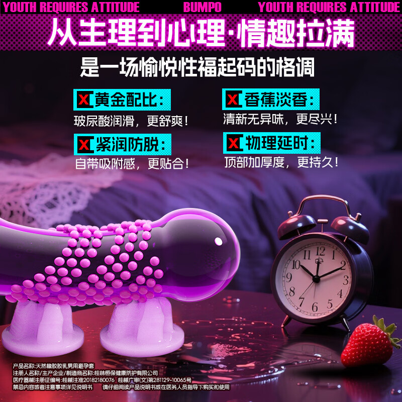 凹凸公子避孕套带刺阴狼牙套大颗粒螺纹凸点玻尿酸安全套情趣套套成人用品 蘑菇云最新奇】10只装丨男女共用回弹同爽狼牙套 女性TOP高潮套2160点立体颗粒物理延时计生用品
