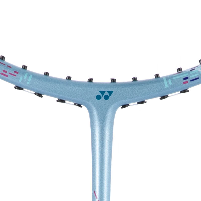 尤尼克斯（YONEX）羽毛球拍高弹全碳素定制羽毛球拍可拉30高磅轻量强劲进攻 AX8TGC/4U5/白浅灰蓝(已穿线)