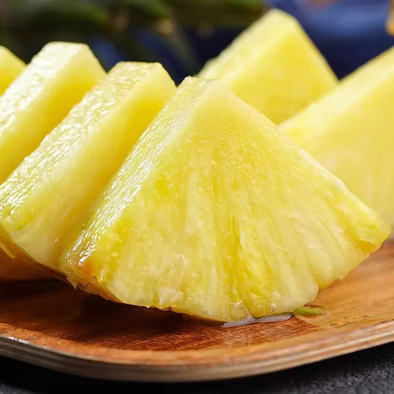 正宗金钻凤梨 当季新鲜手撕无眼大菠萝水果彩盒礼盒节日送礼 9斤-现摘 纯甜无眼凤梨【大果】不麻嘴