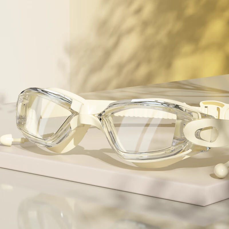 AILUKI日本泳镜女款高清防水防雾游泳眼镜潜水装备专业竞速泳帽套装 透明白【高清防雾】 京东折扣/优惠券