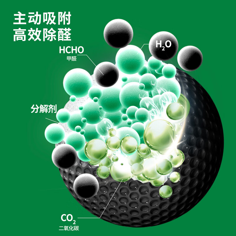 绿之源活性炭除甲醛活性炭去甲醛炭包去甲醛新房汽车除味竹碳包除味 金炭号丨6.3kg约63包活性炭【下单就送自测盒】