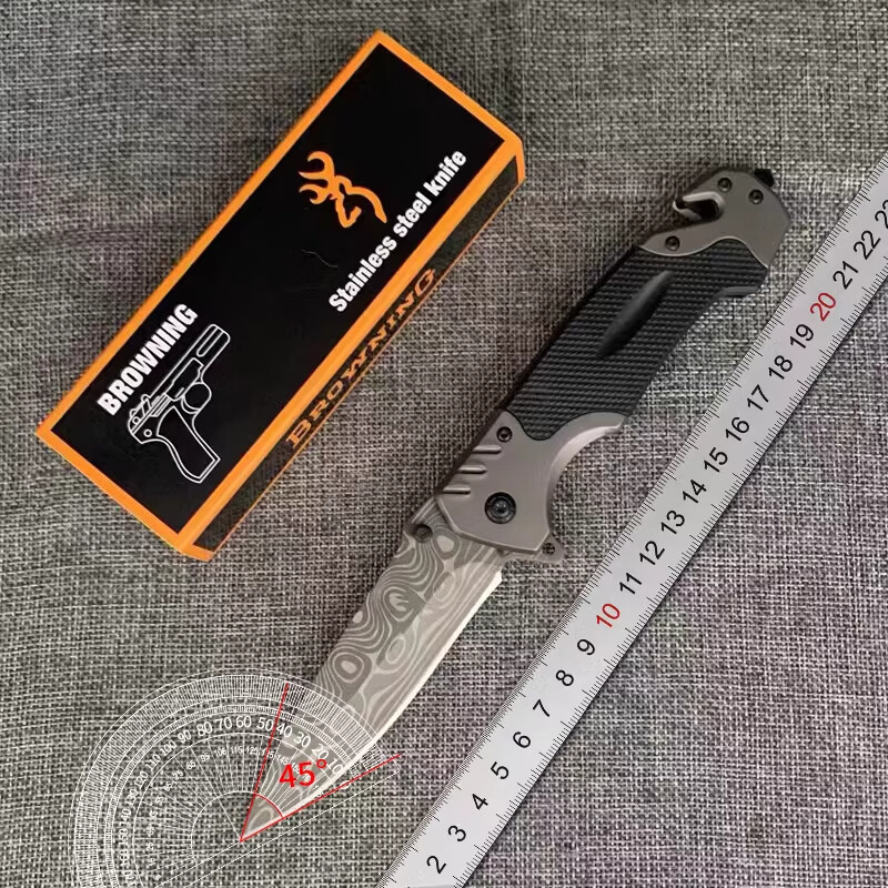 欧派折叠刀便携水果刀户外生存小刀锋利高硬度露营随身刀具防身自卫刀 X50马士折叠刀