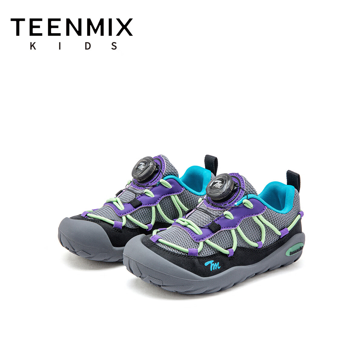 天美意童鞋2026夏季新款儿童运动鞋男童网面透气休闲鞋女童跑步鞋 风信紫 26