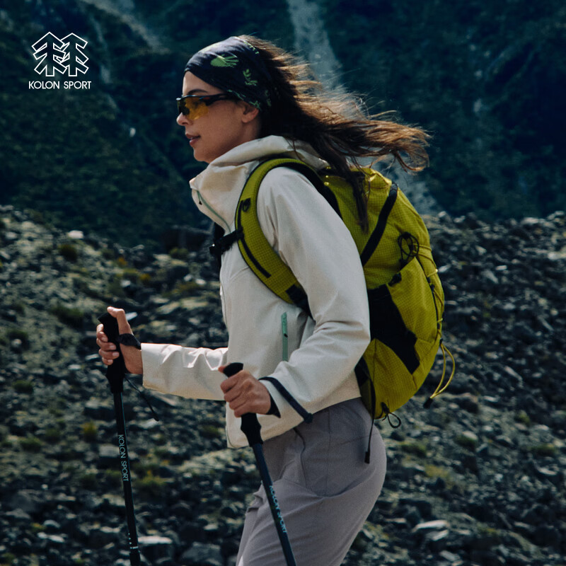 KOLON SPORT/可隆户外防水夹克 女士 PICEA云杉轻量冲锋衣1级