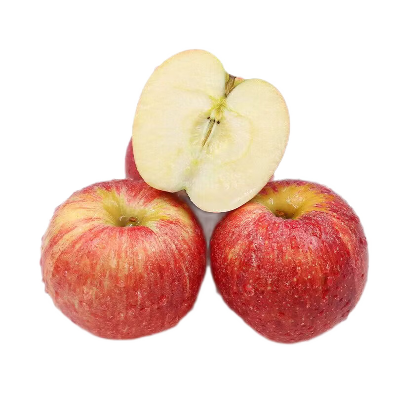 京觅山东烟台红富士苹果 8.5斤装 单果80mm+当季新鲜苹果源头直发包邮