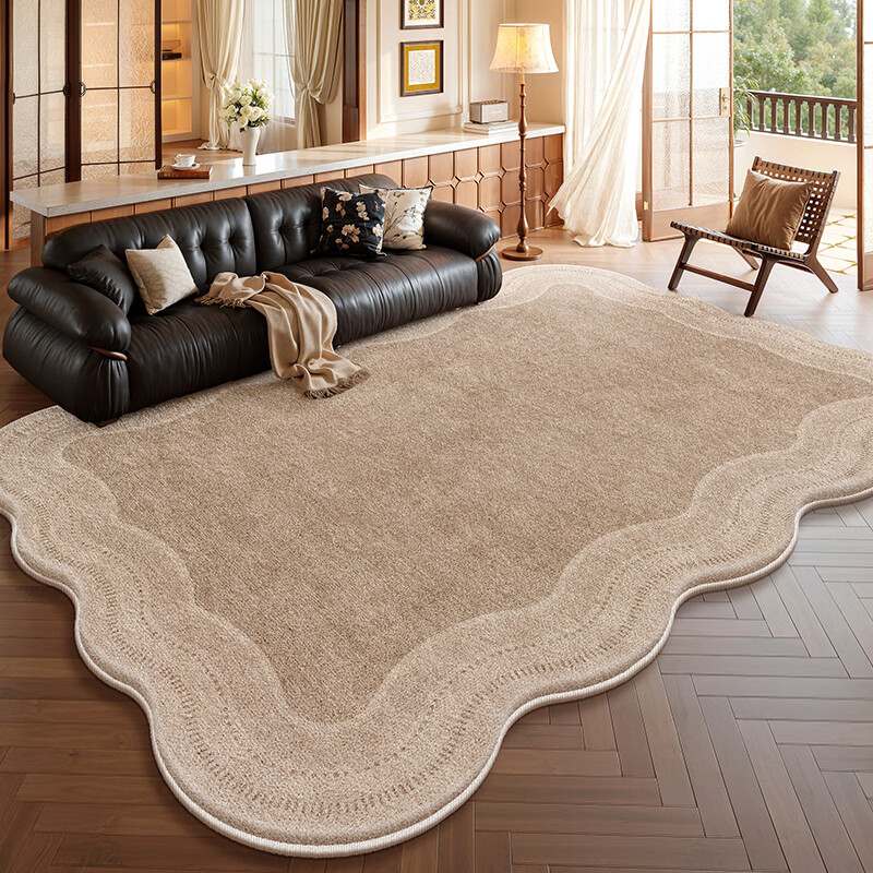 著忆地毯客厅中古风2026新款异形法式复古免洗可擦不规则防水沙发地垫 S波斯绒-秋庭织梦异形 定制尺寸【联系客服】