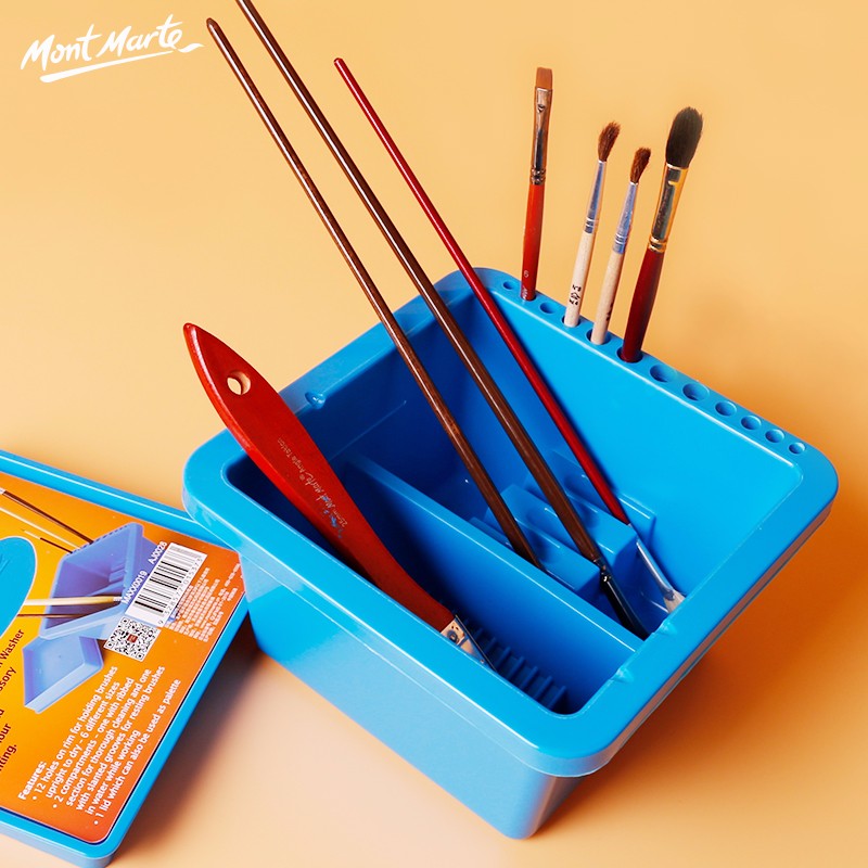 蒙玛特（Mont Marte）  洗笔桶 国画油画 洗笔筒 多功能塑料笔盒 洗笔桶
