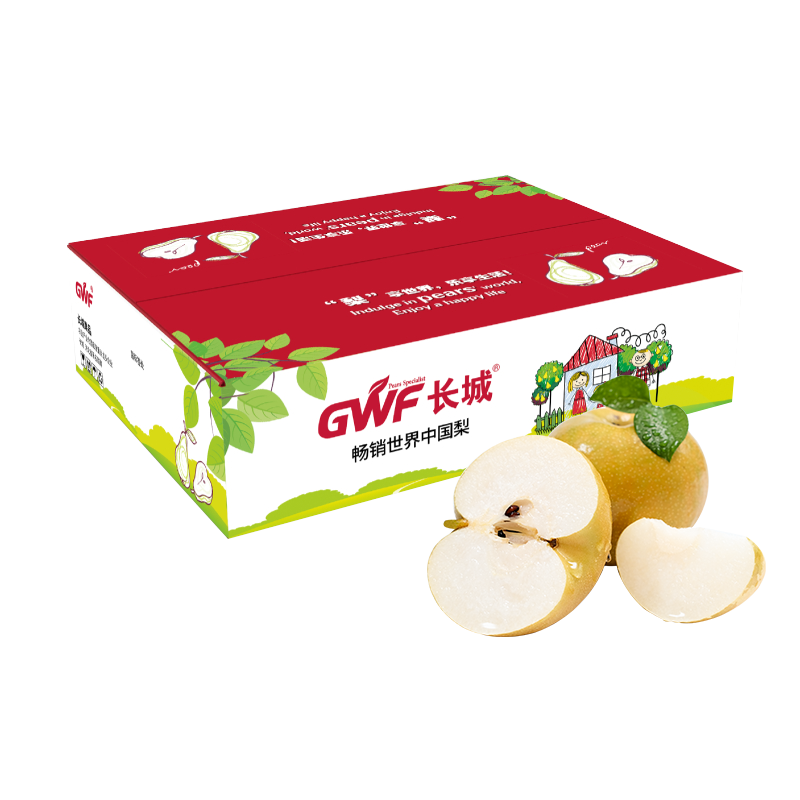 京鲜生 长城青秋香梨 5斤装 单果250g+ 生鲜水果