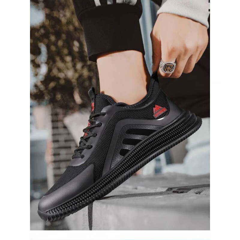 笑南依炎昊男鞋2024新款黑科技轻便缓震鞋飞行员空调鞋夏季男士休闲