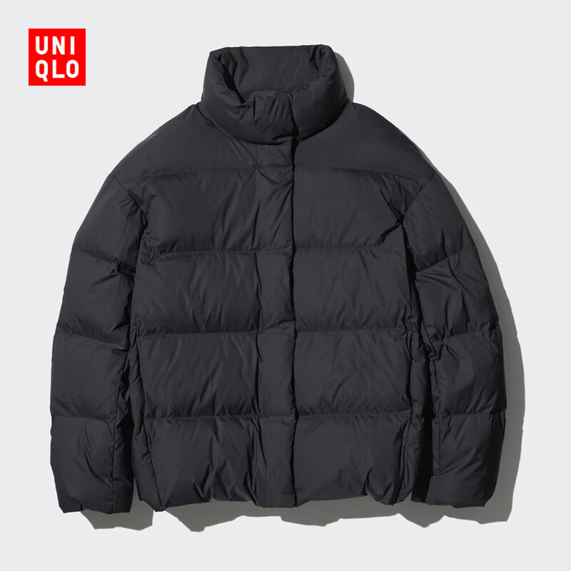 优衣库女装羽绒茄克/科技保暖外套云感羽绒469901 09 黑色 XL /165/92A