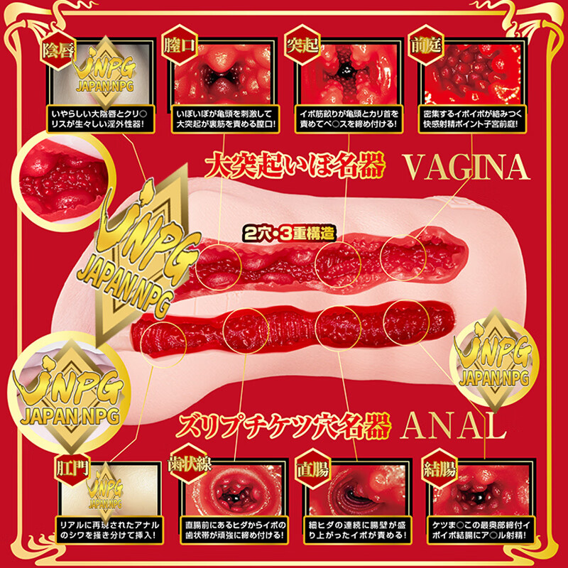 JNPG日本进口飞机杯男用自慰倒模1:1还原成人情趣用品圣杯名器证明16 名器证明16-吸水棒套餐