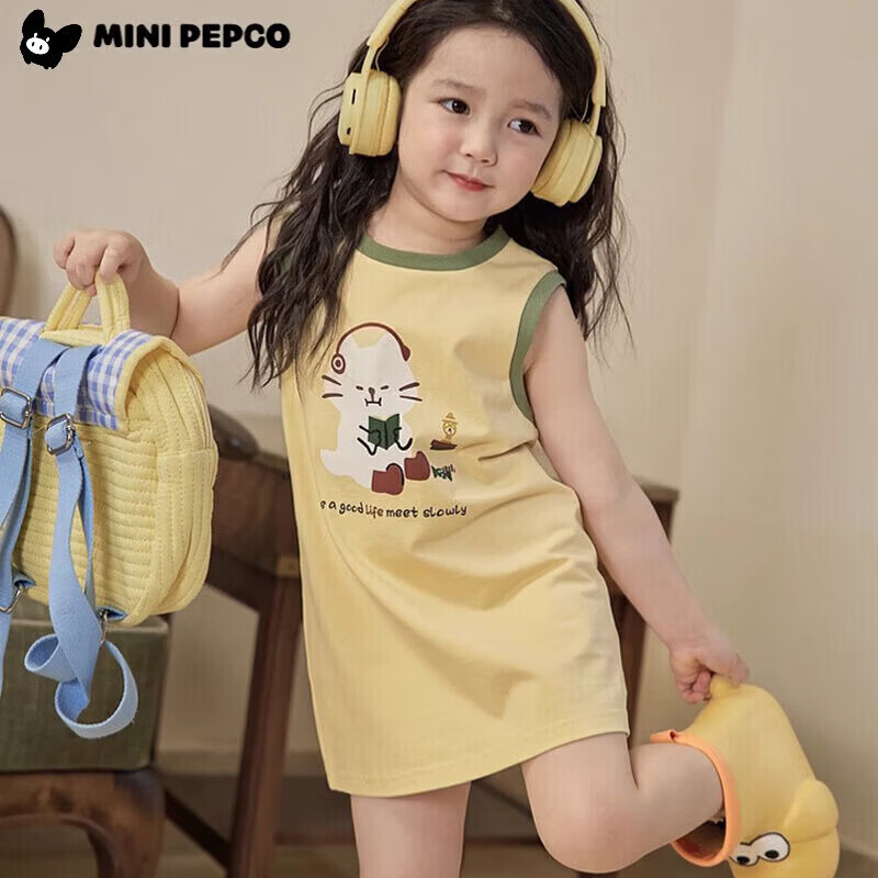 С�����ɣ�PEPCO��Ůͯ����ȹ�ļ��¿ͨ�ɰ��������Ĺ���ȹСŮ���д�ͯ��װȹ�� ���һ�-��ȹ 130 cm ��������115-125 26.9Ԫ