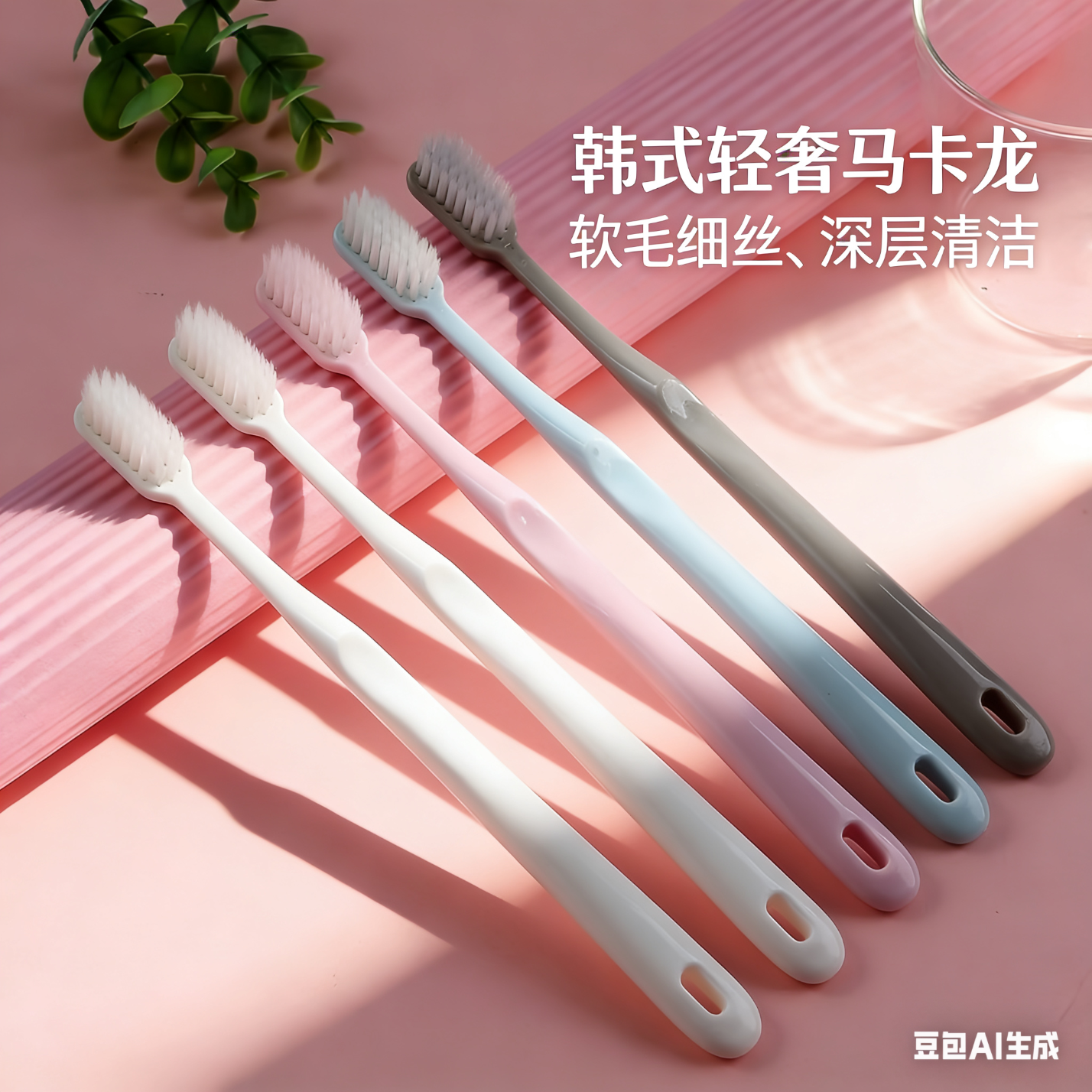 健高档成人软毛日韩风超软小宽头马卡龙牙刷清新家用男女情侣家庭装 粉灰兰白 2支 010PVC盒装12支【轻奢最划算】 京东折扣/优惠券