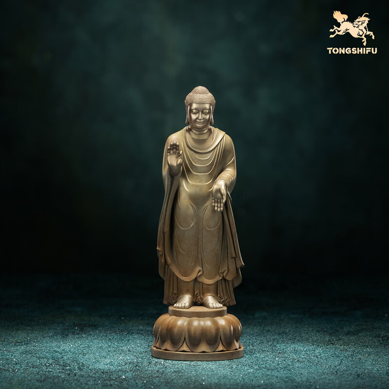 铜师傅陕西历史博物馆系列《北周佛造像铜摆件》青铜摆件